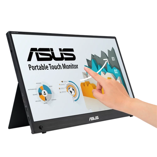 ASUS MB16AMTR ZenScreen hordozható touch monitor 15.6" IPS 1920x1080, micro HDMI, USB-C, hangszóró ASUS MON