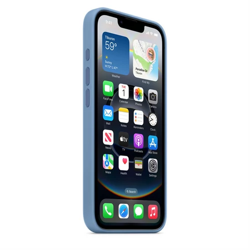 Apple iPhone 16e Silicone Case Winter Blue Apple
