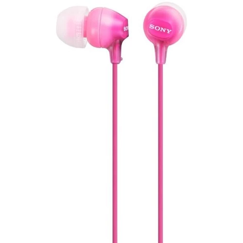 SONY MDREX15LPPIZPI.AE, 18-22000 Hz, 16 ohm, 3.5 mm Jack, 1,2 m Vezetékes szilikonos Fülhallgató, Rózsaszín Sony