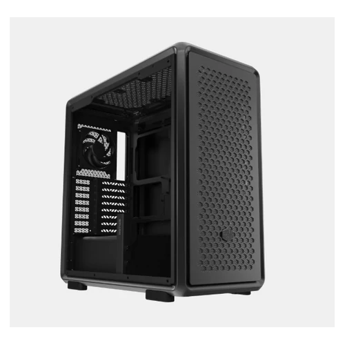 COOLER MASTER Ház ATX MasterFrame 600, Tápegység nélkül, Üvegfalú, fekete Cooler Master