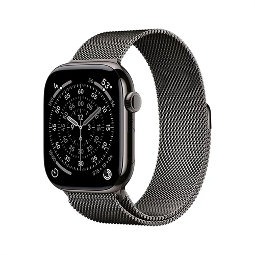 Apple Watch S11 Cellular 42mm Slate Titanium Case with Slate Milanese Loop Apple
