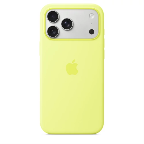 Apple iPhone 17 Pro Max Silicone tok, MagSafe – Neon Yellow Apple