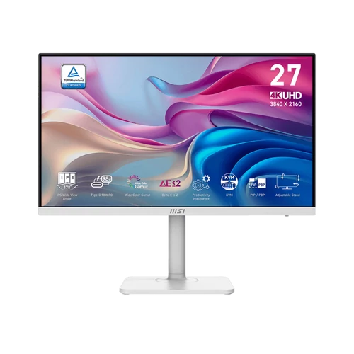 MSI Modern MD272UPHW - 27" UHD IPS HDR Type-C B2B monitor, fehér