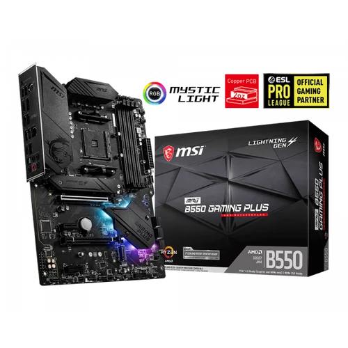 MSI Alaplap AM4 MPG B550 GAMING PLUS AMD B550, ATX