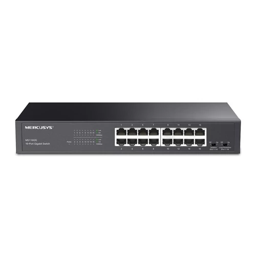 MERCUSYS Switch 16x1000Mbps, Fémházas Asztali Rackes, MS116GS TP-Link