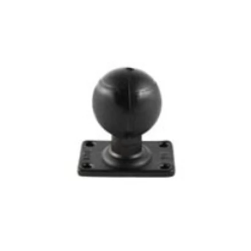 RAM RECTANGULAR BASE WITH 2.25IN RUBBER BALL
