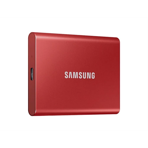 SAMSUNG Hordozható SSD T7 USB 3.2 1TB (Piros)