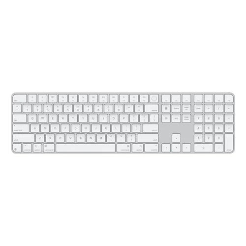 Apple Magic Keyboard (2024) Touch ID and Numeric Keypad Bluetooth Keyboard White US