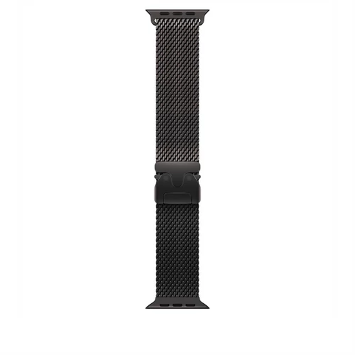Apple Watch 49mm Milanese Loop: Black Titanium Milanese Loop - Large Apple