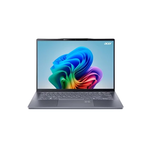 ACER Swift SF14-11-X87Z, 14.5" WQXGA IPS, Snapdragon X Plus X1P-64100, 16GB, 1TB SSD, UMA, Win11 Home, acélszürke Acer