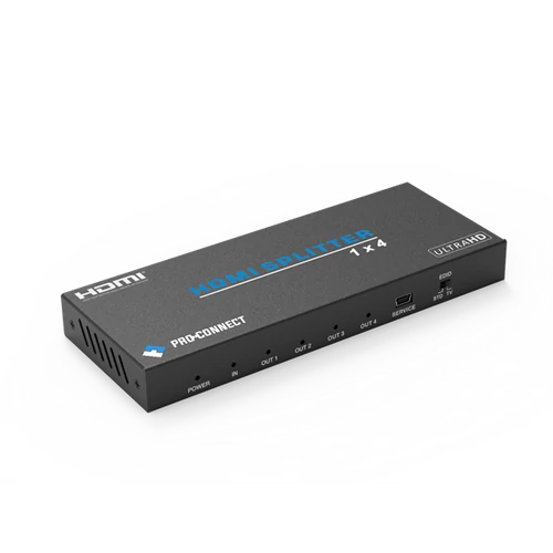 PROCONNECT Splitter, HDMI 2.0, 4K@60Hz, 1x4