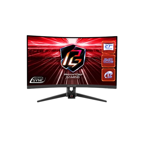 ASROCK PG27F15RS1A Gaming Monitor 27" VA, 1920x1080, HDMI / Displayport, 240Hz, HDR, Hajlított ASROCK