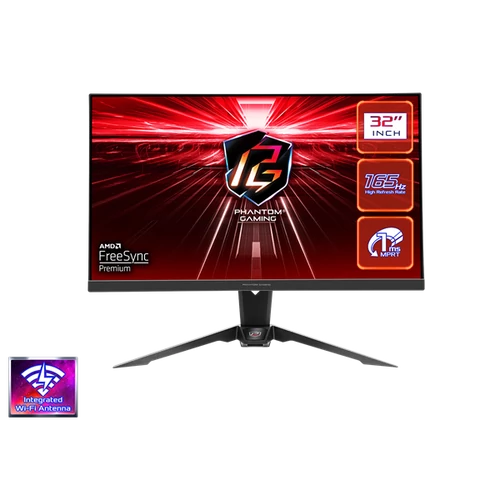 ASROCK PG32QF2B Gaming Monitor 31.5" VA, 2560x1440, HDMI / Displayport, 165Hz, HDR ASROCK