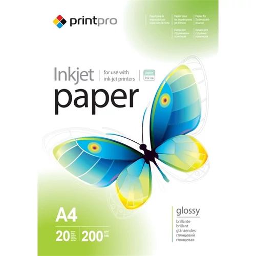 COLORWAY Fotópapír, PrintPro magasfényű 200 g / m2, A4, 20 sht (PGE200020A4) ColorWay