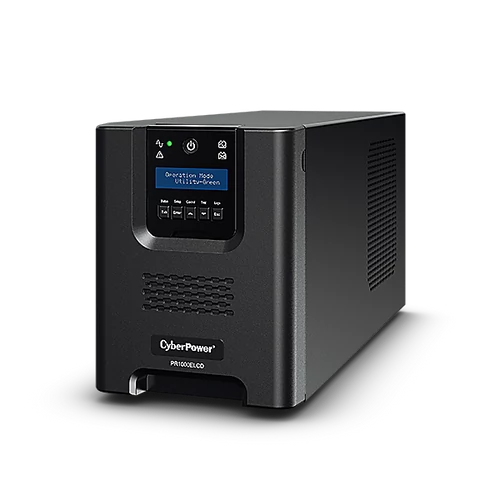 CYBERPOWER UPS PR1000ELCD (8xIEC320) 1000VA 900W 230V szünetmentes tápegység + USB LINE-INTERAKTÍV CyberPower