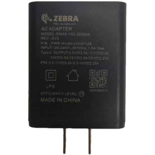 USB TYPE C POWER SUPPLY ADAPTOR WI/ GREAT BRITAIN PLUG.