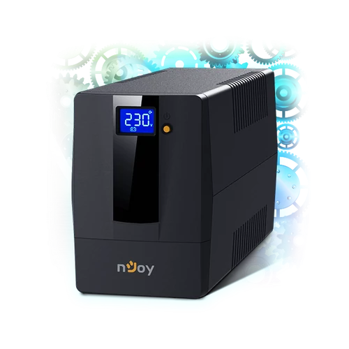 NJOY Szünetmentes + AVR Horus Plus 600, 600VA, 360W, Line-Interactive, LCD Touch display