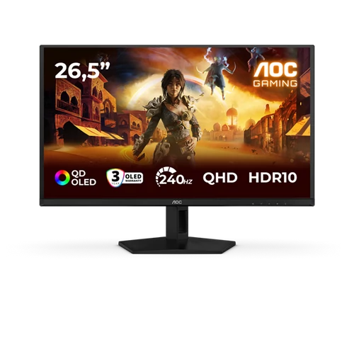 AOC Gaming OLED monitor 26,5" Q27G41ZDF 2560x1440, 16:9, 400cd / m2, 0,03ms, 240Hz, HDMI / DisplayPort AOC