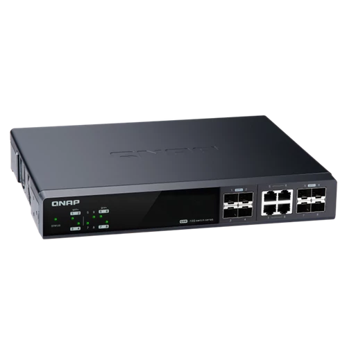 QNAP Switch QSW-M804-4C 8-port, 4x10GbE SFP + , 4x10GbE SFP+ / RJ45 Combo, Web menedzselt QNAP