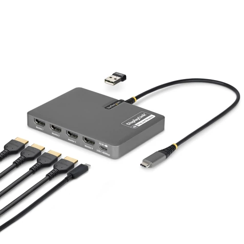 USB-C TO QUAD HDMI ADAPTER ADAPTER 4K 60HZ HDMI PD