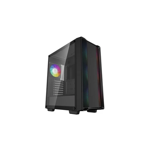 DEEPCOOL Ház ATX CC560 ARGB V2 Tápegység nélkül, Fekete Üvegfalú DEEPCOOL