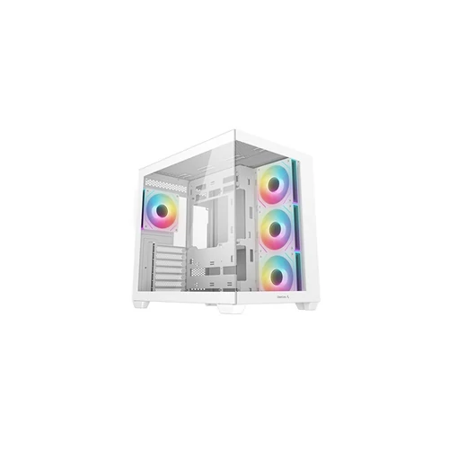 DEEPCOOL Ház ATX CG530 4F WH Tápegység nélkül, Fehér Üvegfalú DEEPCOOL