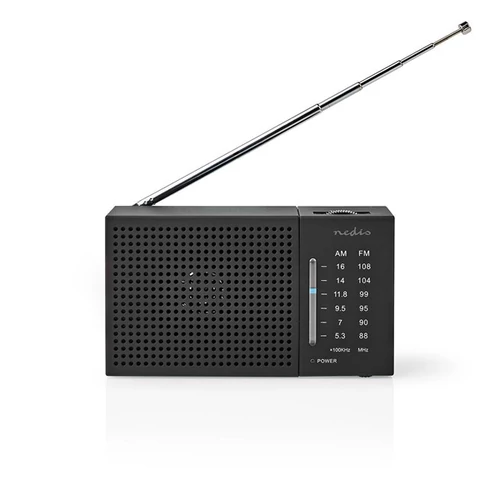 Nedis RDFM1200BK hordozható  AM / FM rádió, elemes NEDIS