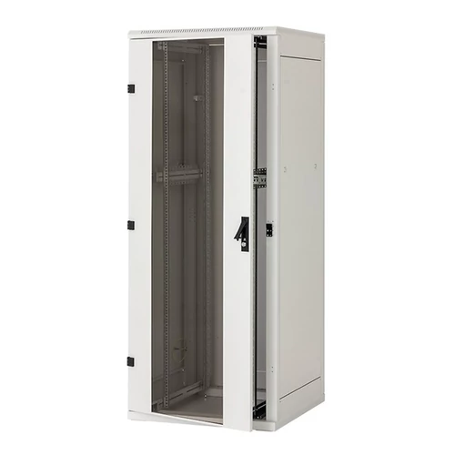 KELINE Rack Szekrény 42U 800x1000mm álló, Biztonsági üvegajtóval, Levehető oldal / hátfal Max.teherbírás: 800kg KELine