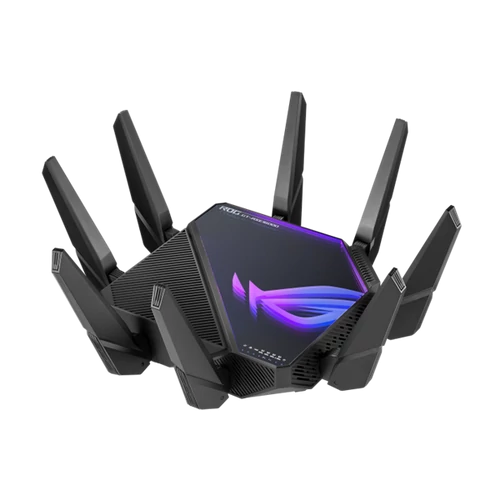 ASUS Wireless Router Quand Band AX16000 1xWAN(2.5Gbps) + 2xWAN / LAN(10Gbps) + 4xLAN(1Gbps) + 2 USB, ROG RAPTURE GT-AXE16000