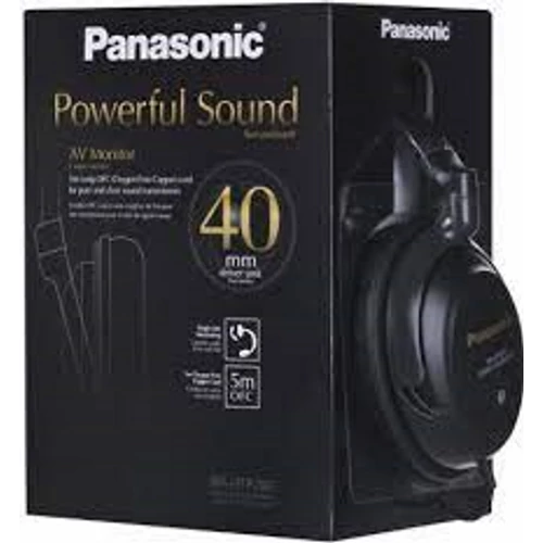 Panasonic RP-HTF295E vezetékes fejhallgató, fekete.