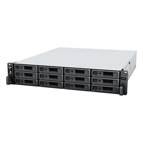 SYNOLOGY NAS 12 fiókos RS2423RP + II AMD Ryzen V1780 4x3,35GHz, 8GB DDR4 ECC, 1x10GbE Synology