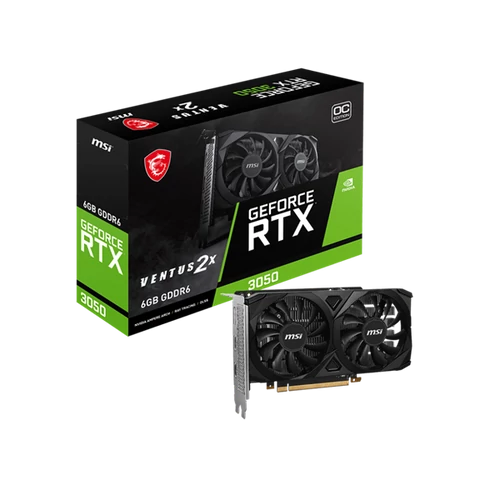 MSI Videokártya PCI-Ex16x nVIDIA RTX 3050 VENTUS 2X 6GB DDR6 OC MSI PCC