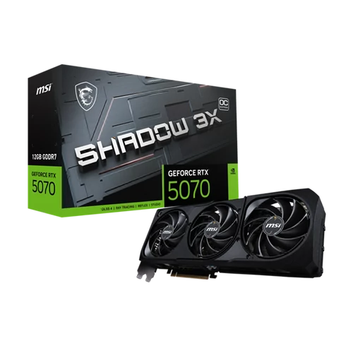 MSI Videokártya PCI-Ex16x nVIDIA RTX 5070 SHADOW 3X 12GB DDR7 OC MSI PCC