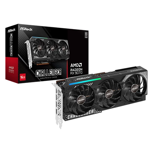 ASROCK Videokártya PCI-Ex16x AMD RX 9070 CHALLENGER 16GB DDR6 ASROCK