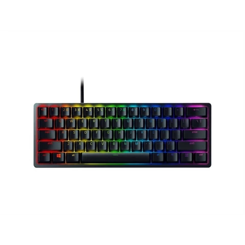 Razer Huntsman Mini mechanikus (purple switch) gamer billentyűzet, fekete (angol)