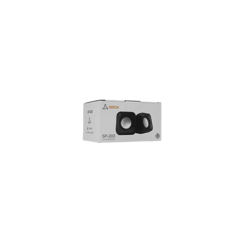 SBOX SP-203B Sztereo 2.0 hangrszóró, 2 x 2.2W fekete SBOX