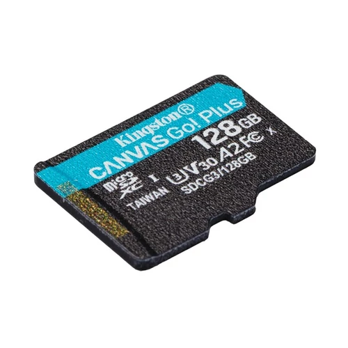 KINGSTON Memóriakártya MicroSDXC 128GB Canvas Go Plus 170R A2 U3 V30 Adapter nélkül Kingston