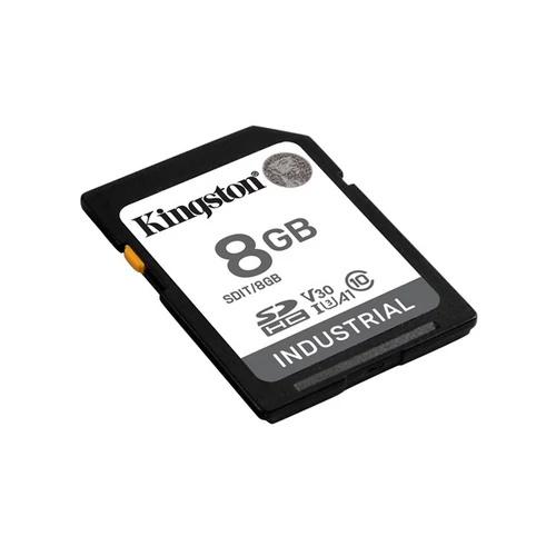 KINGSTON Memóriakártya SDHC 8GB Industrial C10 UHS-I U3 V30 A1 pSLC Kingston