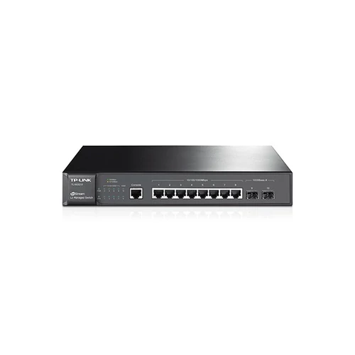 TP-LINK Switch 8x1000Mbps + 2xGigabit SFP + 1xkonzol port, Menedzselhető, SG3210 TP-Link