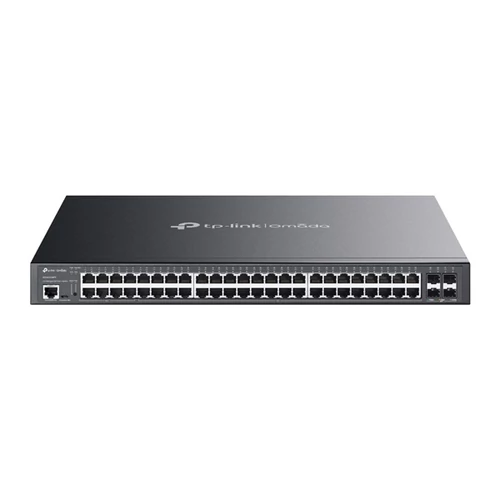 TP-LINK Switch 48x1000Mbps (8xPOE + + 90W + 40xPOE+ 30W) + 4x10G SFP+ + 2xkonzol port, Menedzselhető, SG3452XMPP TP-Link