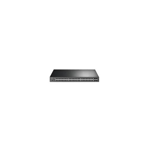 TP-LINK Switch 48x1000Mbps (48xPOE + ) + 4x10Gbps SFP+ + 1konzol port, Menedzselhető, SG3452XP TP-Link