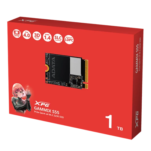ADATA SSD M.2 2230 NVMe Gen4x4 1TB GAMMIX S55 ADATA
