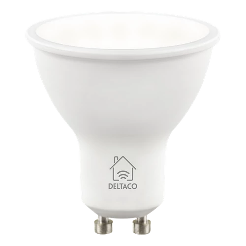 DELTACO SMART HOME SH-LGU10CCTC  okos izzó, 4,5W, WIFI, TUYA, 2700K-6500K