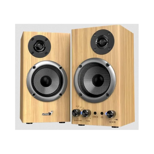 GENIUS 2.0 Hangszóró SP-HF520BT Jack 20 Watt Fa színű, Bluetooth Genius