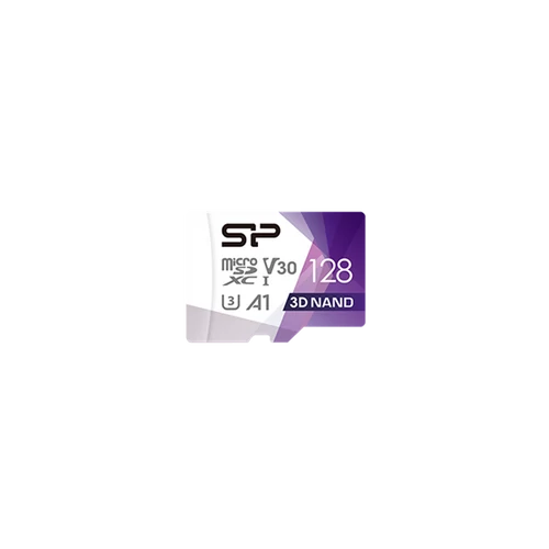 SILICON POWER Memóriakártya MicroSDXC 128GB CL10 UHS-I U3 V30 + adapter, Superior Pro 4K UHD Silicon Power