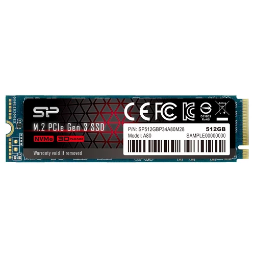 Silicon Power -Ace - A80, 512GB, M.2 PCIe Gen 3x4, SSD