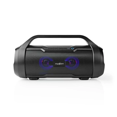 NEDIS SPBB310BK akkumulátoros party boombox, 60W, Bluetooth, 10 m hatótávolság, USD, microSD , 6 óra vez nélkül NEDIS