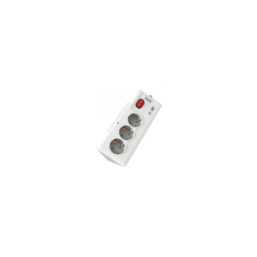 SPS túlfeszültségvédő elosztó, 1,5 méteres, 3 DIN + 1 USB + 1 USB-C SPS
