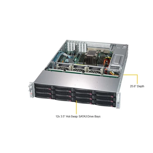 Supermicro SuperStorage 5029P-E1CTR12L 2U 12x3.5" 1xLGA3647/8RDIMM/2xX557/2x800W