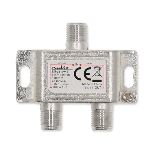 Nedis F elosztó, 5 - 2400 MHz | 6,5 dB, SSPL210ME NEDIS